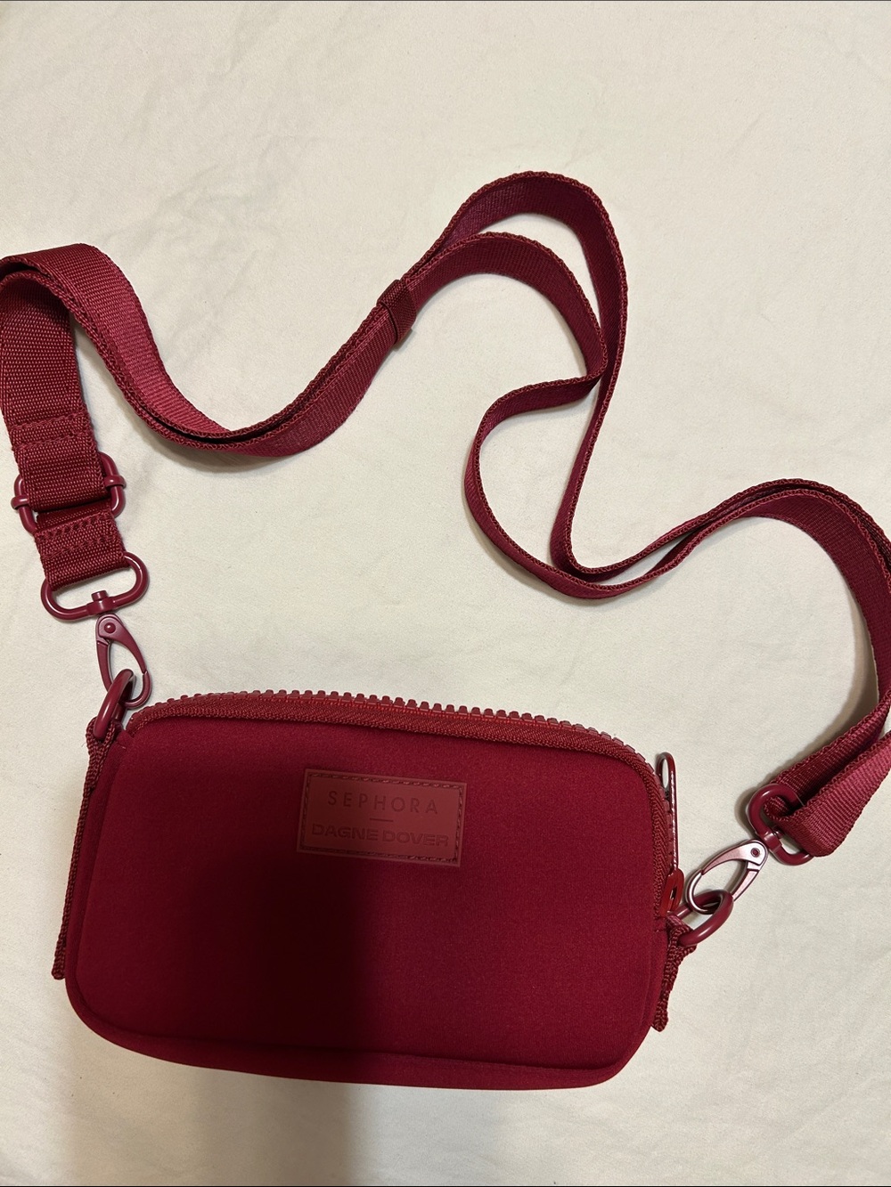 Sephora Deep Red Crossbody Bag